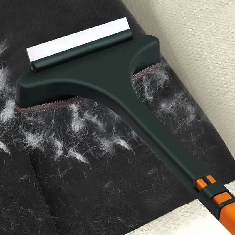2 in 1 Window Screen Cleaner Brush Extendable Handle Dual Sided Squeegee Scrubber No Disassembly Required Anti Dust Cleaning Too