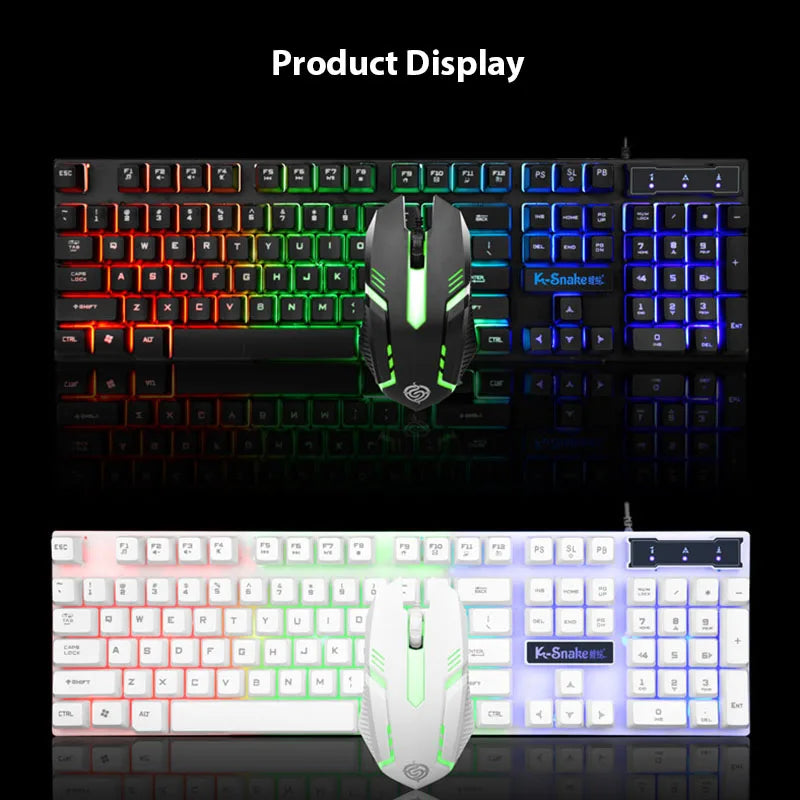 KM320 Waterproof Luminous Backlit Gaming Keyboard (Keyboard Only)