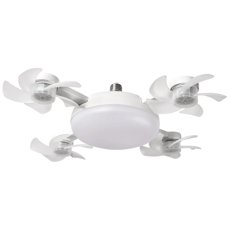 Unmanned Aerial Vehicle Silent Ceiling Fan Light Remote Control Dimming Multi-color LED Living Room Bedroom Ceiling Fan Light