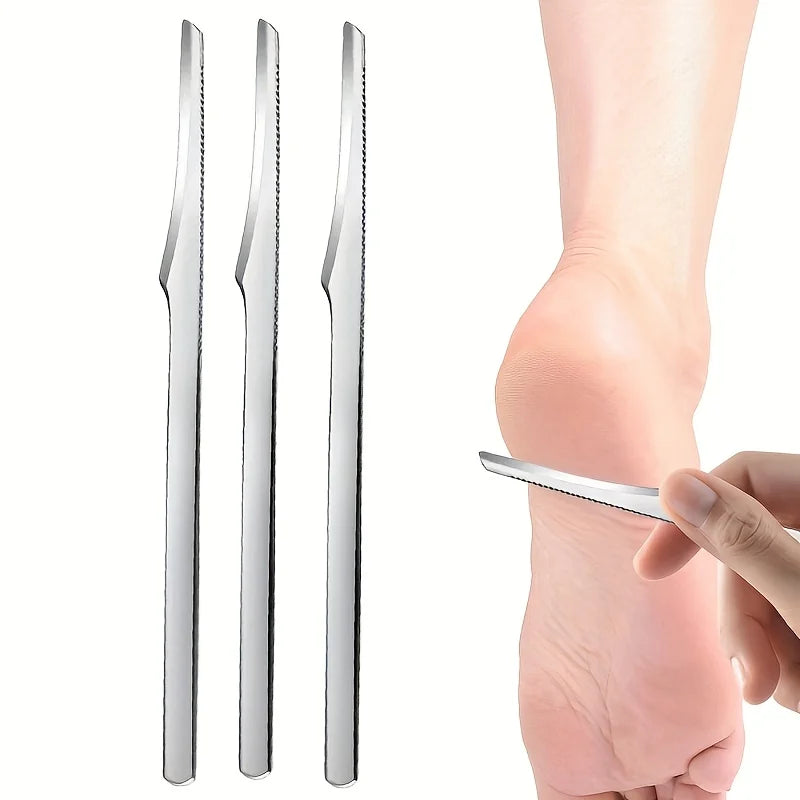 3/6pcs Stainless Steel Foot Razors,Removers for Dead Light Beige And,Foot Care Tools for Men and Women,Toenail Scraper Manicure