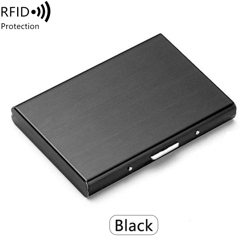 MIYIN credit card holder stainless steel credit card holder metal ID card holder RFID wallet female or male business card holder