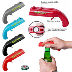 Cap Gun Bottle Opener Beer Bottle Cap Gun Toy Gun Bottle Cap Shooter Launcher, Creative Cap Gun Toy for Party Bar