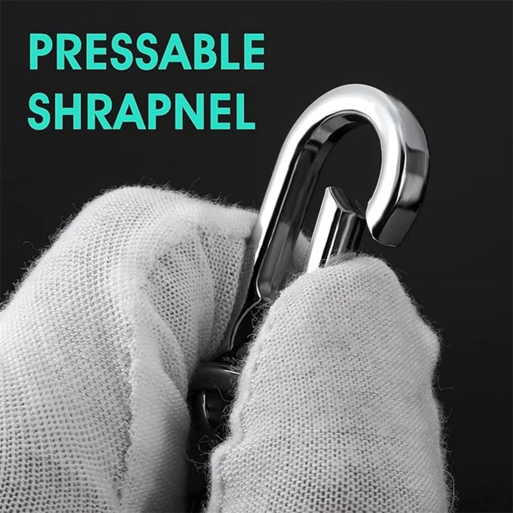 4Pcs Carabiner Clip Keychain Metal Carabiner Shape Key Ring Keyring Key Holder Clips Hook Holder Organizer for Car Keys Finder
